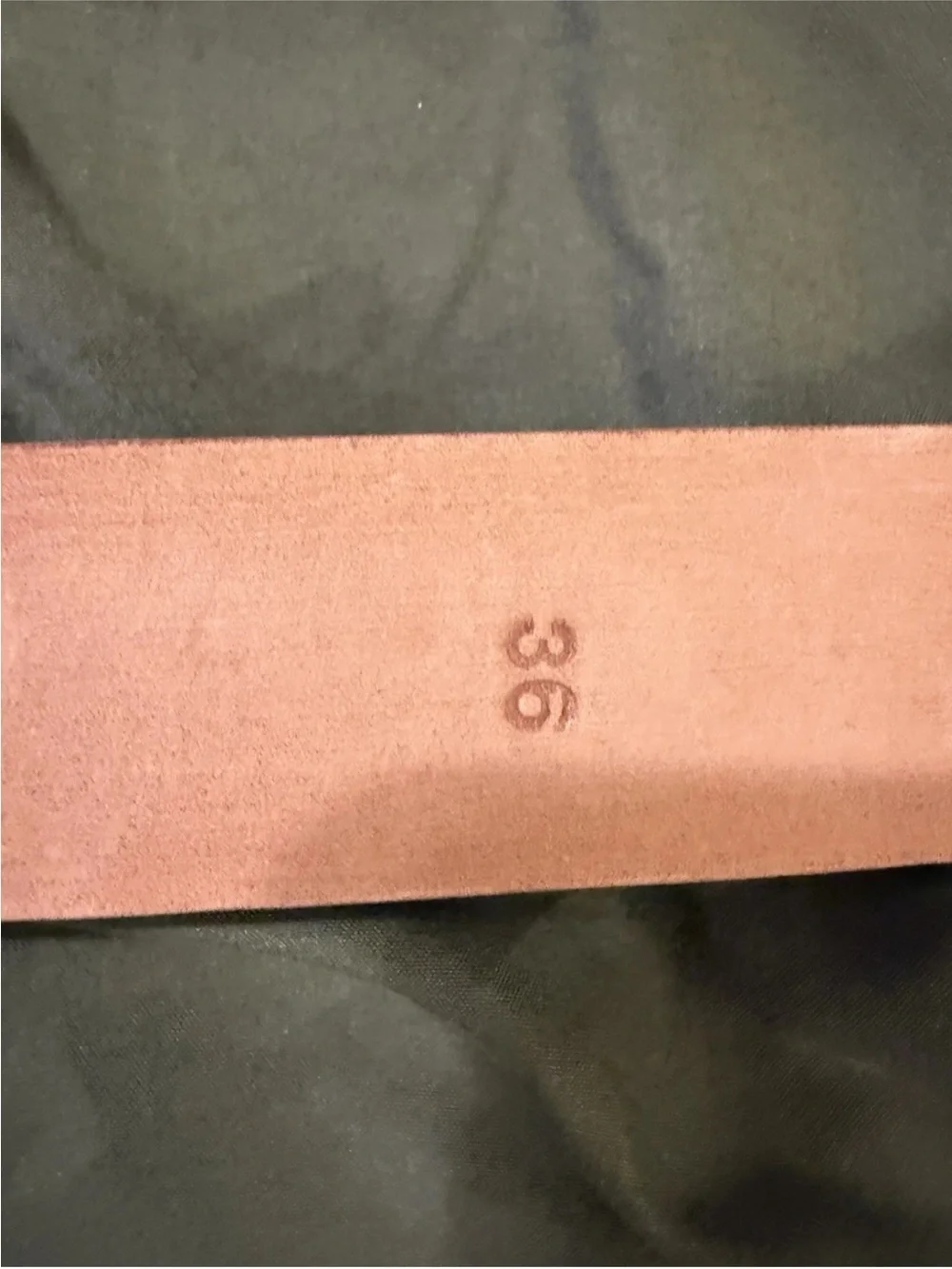 W Kleinberg Cognac Genuine Matte Alligator Belt Size 36 Brand New (2 Buckles)